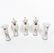 Chinese Export Parrot Motif 5 piece Garniture Set - 2