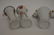 Chinese Export Parrot Motif 5 piece Garniture Set - 6