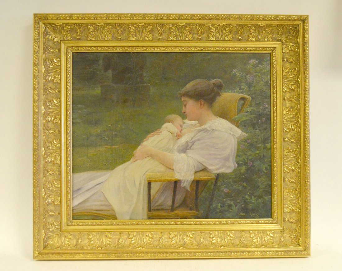 Lionel Noel Royer Oil on canvas painting Lionel Noel Royer Oil on canvas painting