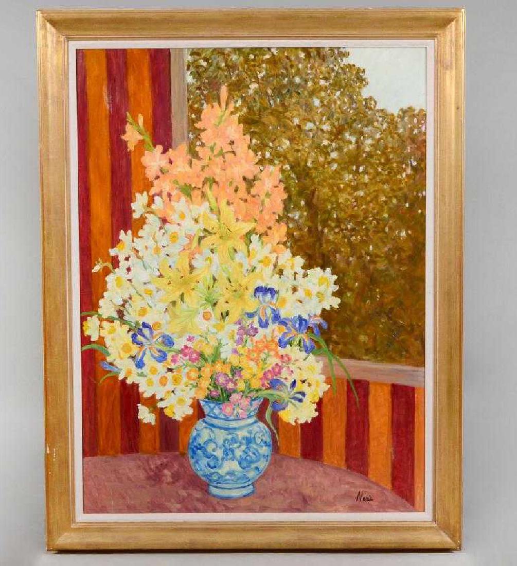 Marie Lucie Nessi Nessi (b. 1910-1992) Large oil on (1 of 6)