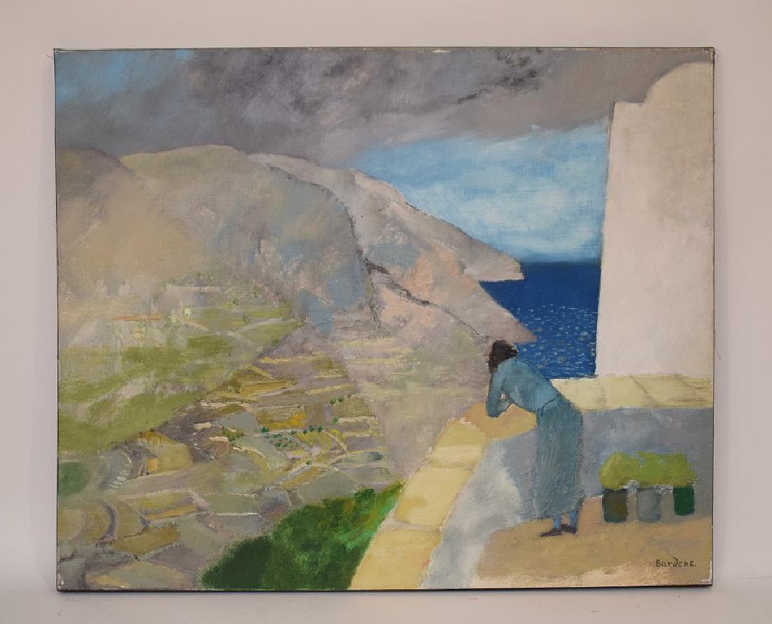 Guy Bardone  (France 1927 - 2015) oil on canvas, Girl (1 of 6)