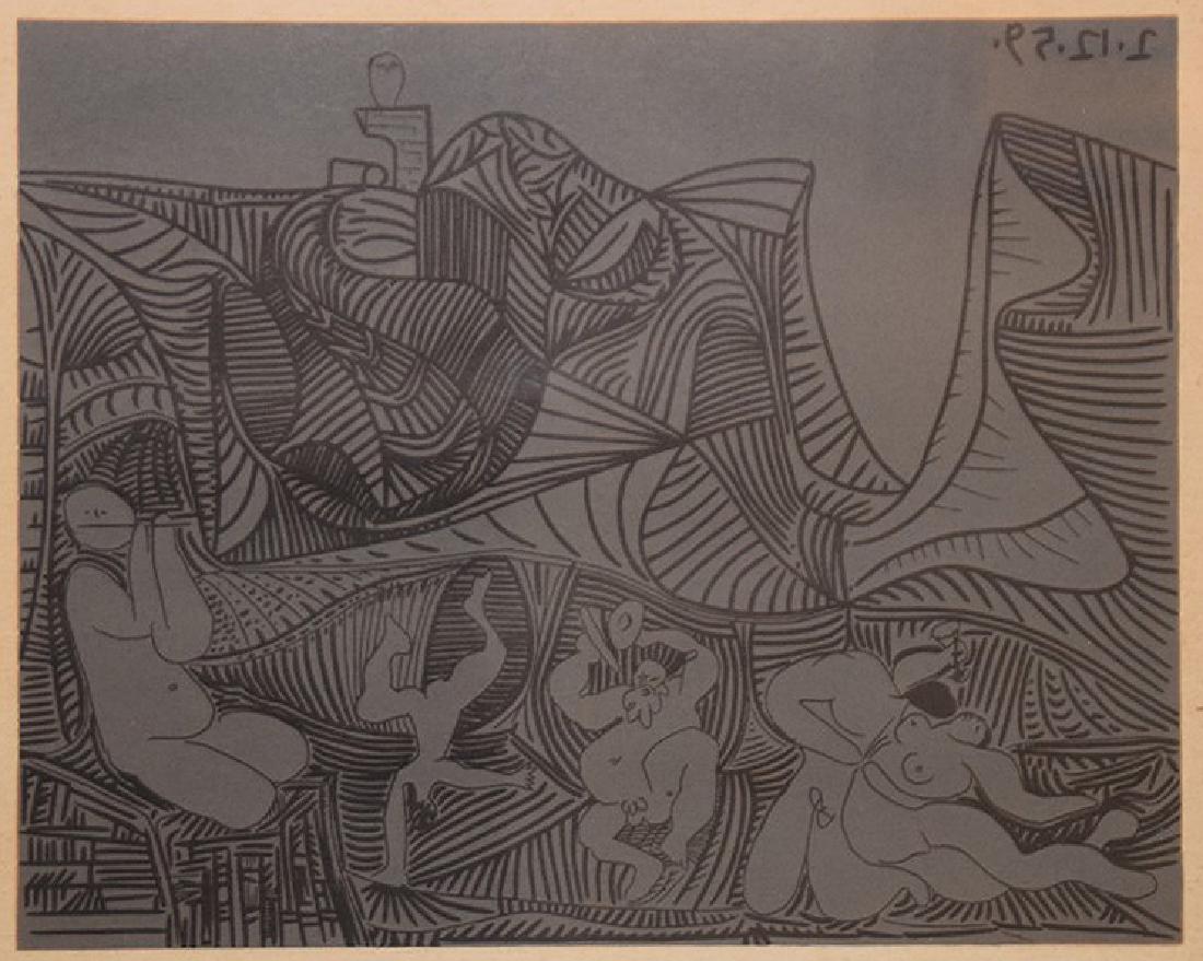 Pablo Picasso (1881-1973). “Bacchanale au hibou” (1 of 3)