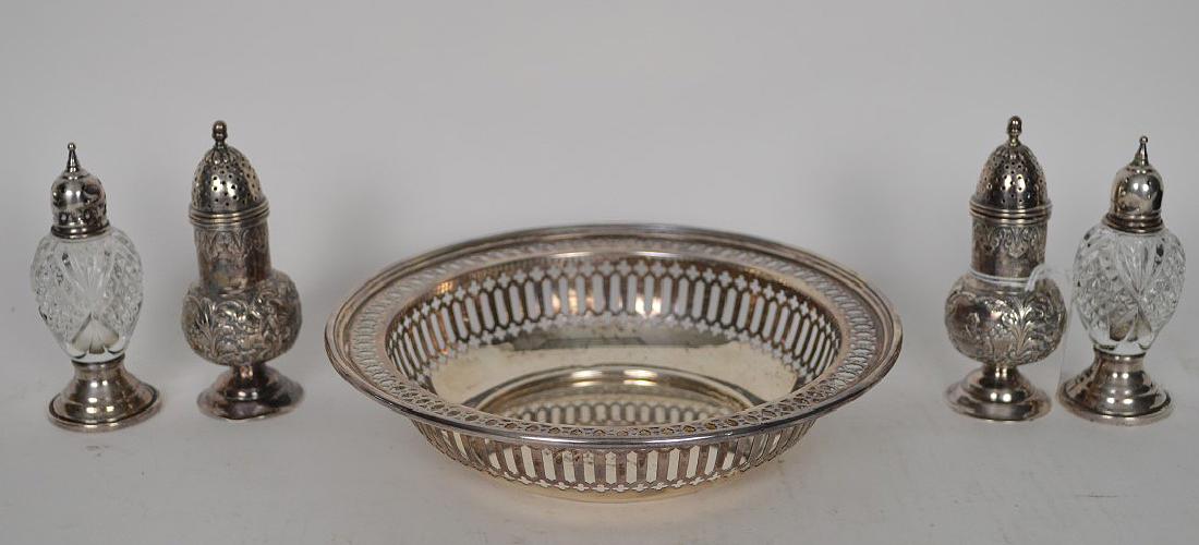 5 pieces of sterling, 4 salt & pepper shakers and 1 (1 of 4)
