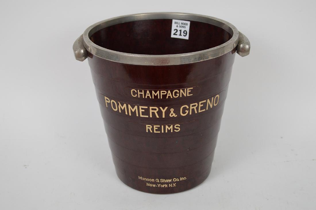 French bakelite Champagne bucket, Pommery Greno - (1 of 8)