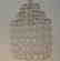 Modern crystal chandelier, chrome with series of