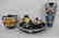 5 assorted pieces of Gouda pottery Holland, shallow