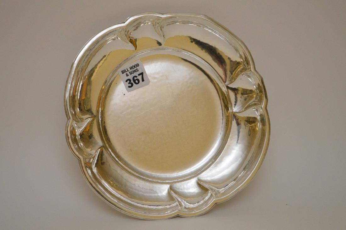 J. Dix "800" sterling round scalloped bowl, German (1 of 4)