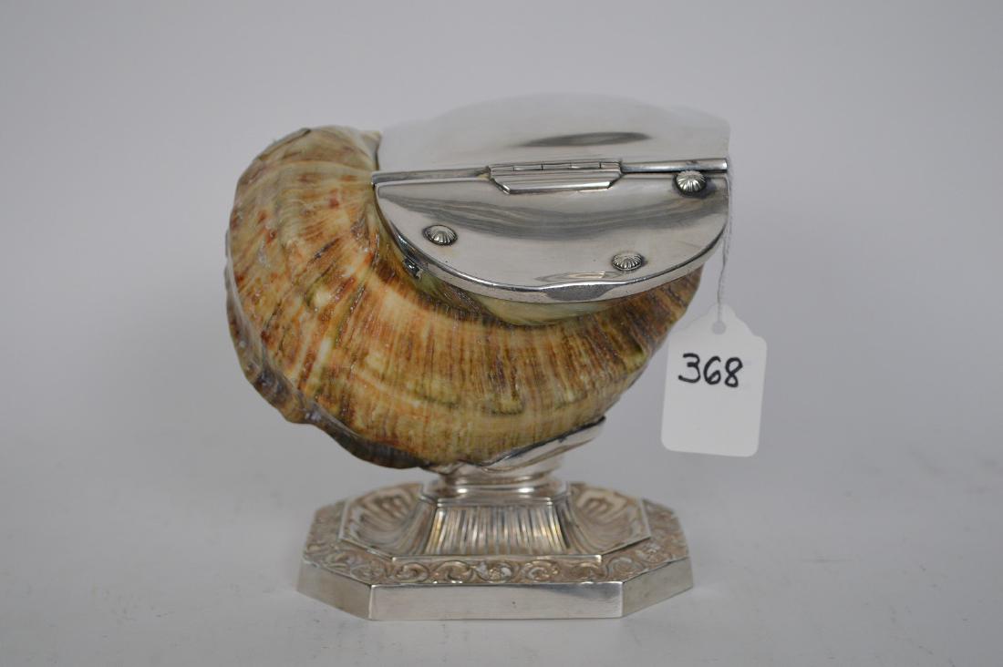 19th Century English Silver Plate & Shell Spoon Warmer. (1 of 6)