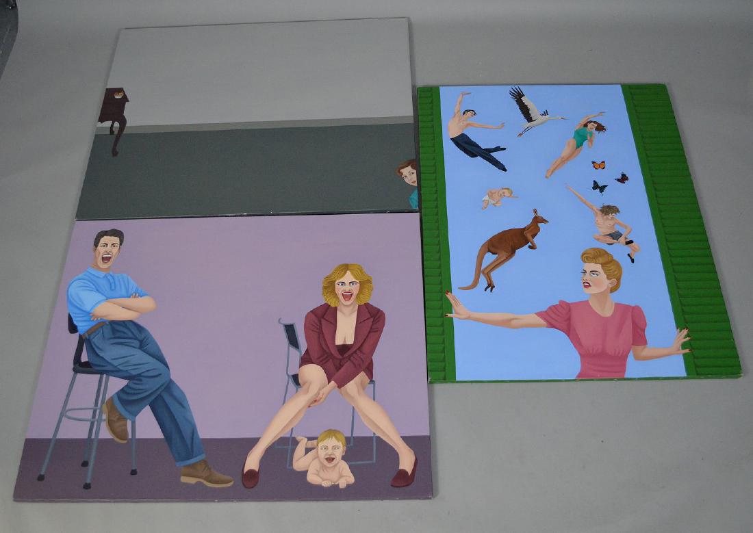 Giovanna Picciau (Italy born 1941) 3 oil on canvas (1 of 14)