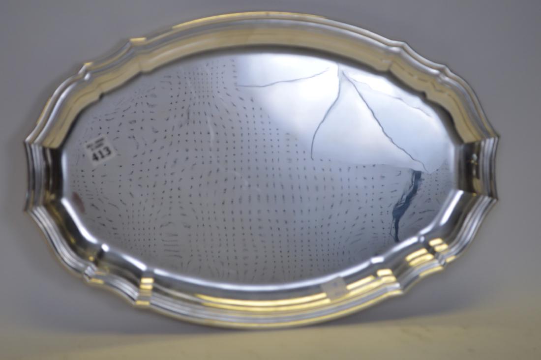 Puiforcat Silverplate Serving Platter. 20" x 13" (1 of 3)