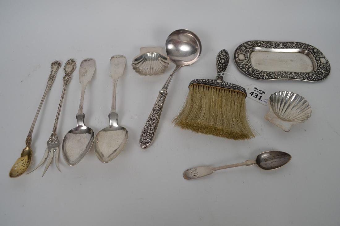 10 Sterling and Silver plate Items. Condition normal (1 of 6)