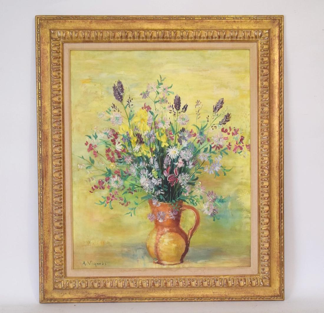 Andre Vignoles (French 1920 - 2017) oil on canvas, (1 of 6)