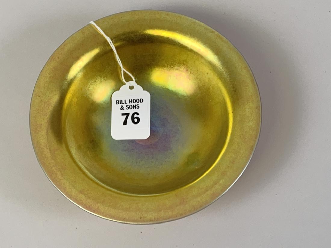 Steuben Aurene Art Glass Footed Bowl. Condition: no (1 of 5)