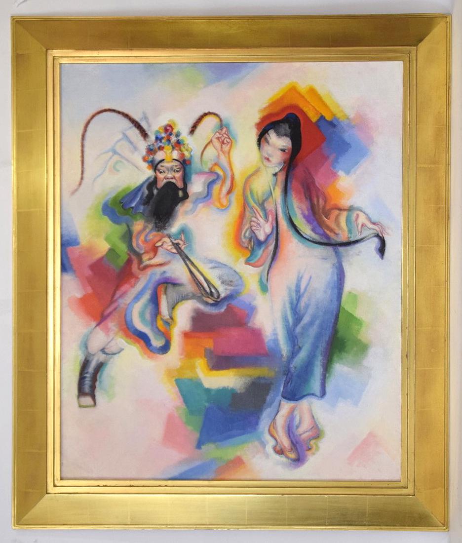 Stanton MacDonald-Wright (AMERICAN, 1890–1973) oil on: Stanton MacDonald-Wright (AMERICAN, 1890–1973) oil on canvas, CHINESE THEATRE, Synchromy, Santa Monica California 1926