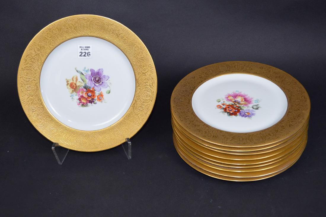 10 Royal Bavarian Hutchenreuther Porcelain Plates. (1 of 5)