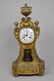 French Gilt Bronze Clock with porcelain face, Paris, 21