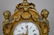 French Gilt Bronze Clock with porcelain face, Paris, 21 - 6