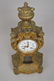 French Gilt Bronze Clock with porcelain face, Paris, 21 - 8