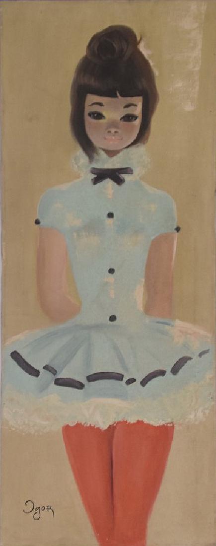 Igor Pantuhoff (Born 1917 European) Portrait of young (1 of 4)