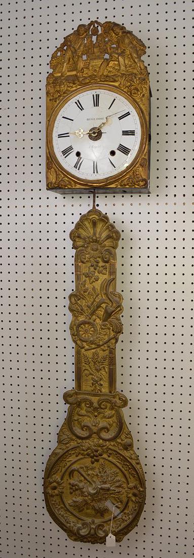 19th century French Morbier wall clock (1 of 6)