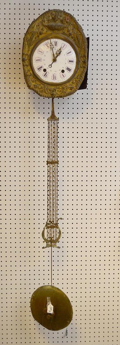 19th century French Morbier wall clock (1 of 6)