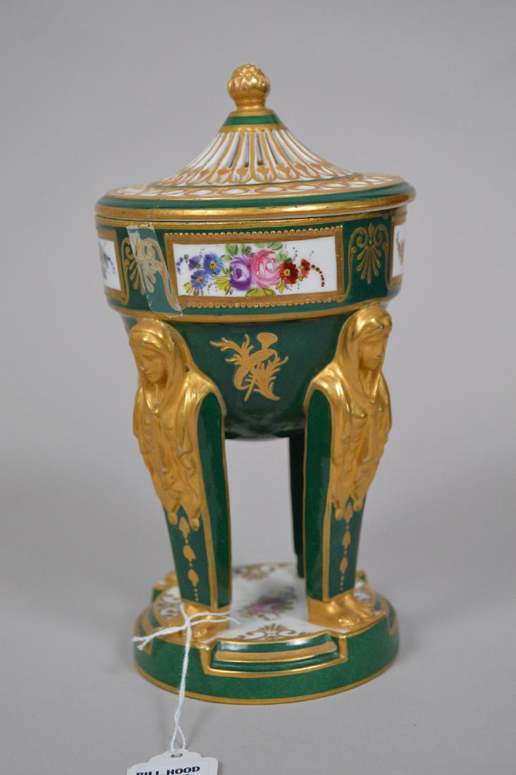 Sevres porcelain figural censor, 9"h (1 of 12)