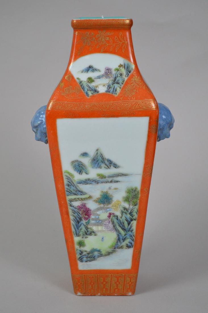 Chinese Famille Rose porcelain vase with hand painted (1 of 11)