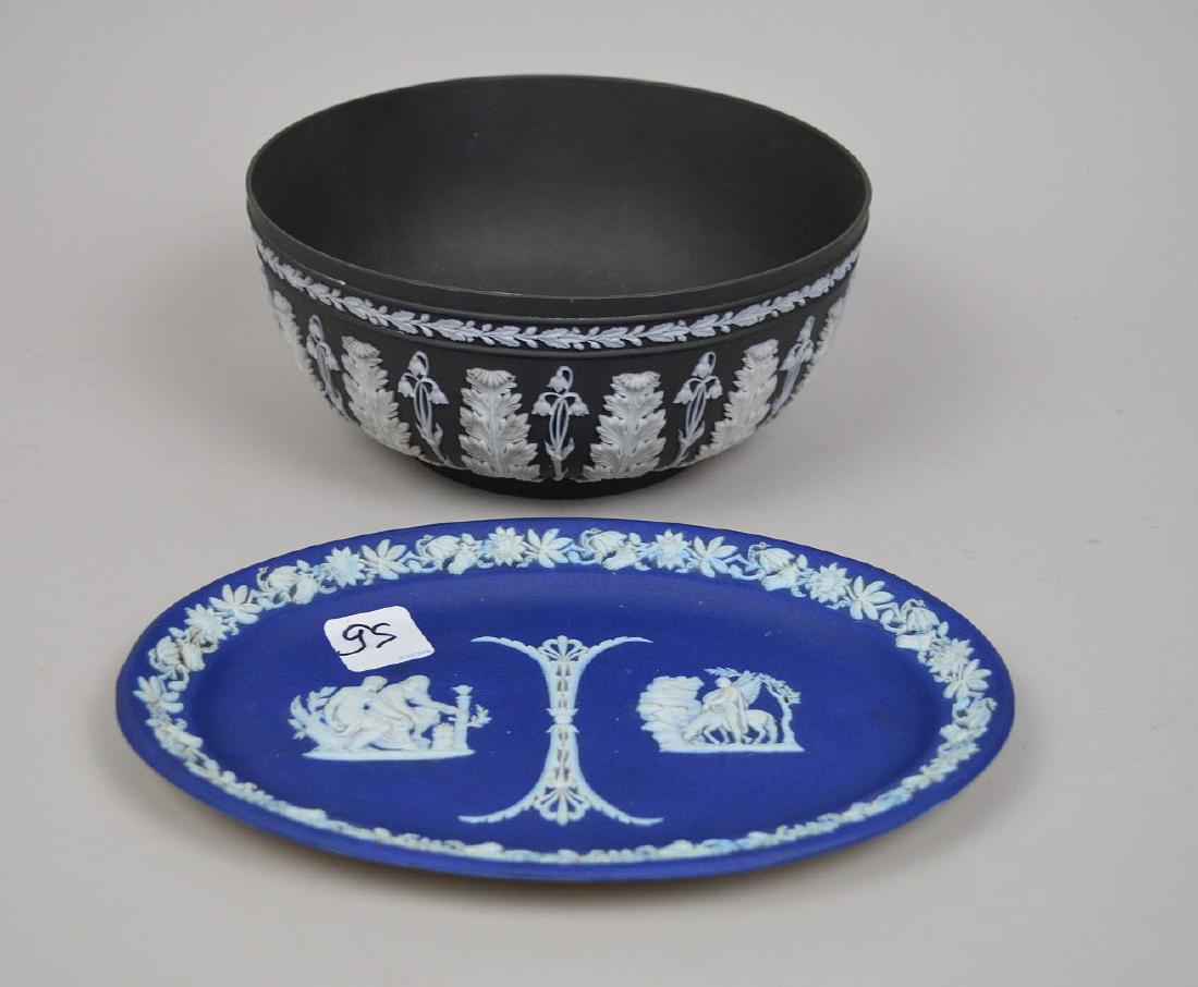 2 Wedgwood Jasperware pieces, one blue with white and (1 of 14)