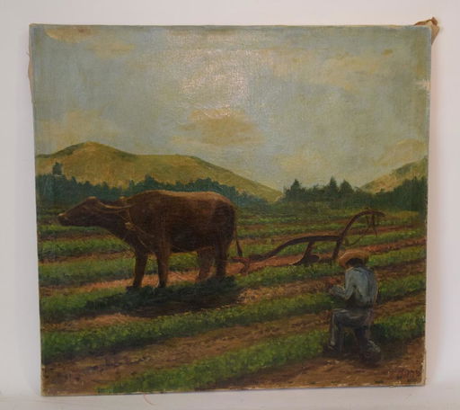 Philippine Painting Signed Jf Ibalio Oil On Canvas Apr 30