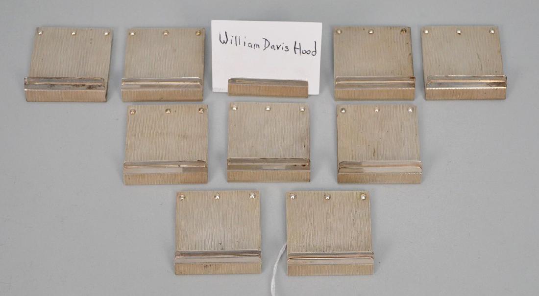 10 English Sterling Place Card Holders. Condition:: 10 English Sterling Place Card Holders. Condition: good. 1 1/2" x 1 1/2" 8oz. Troy This item is available for in house shipping contact Maria 561-351-2013 or email gidgett63@gmail.com