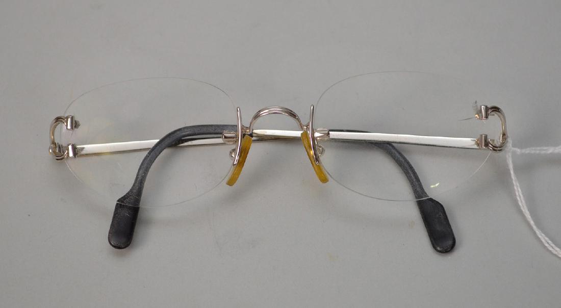 Cartier Prescription Eyeglass Frame Rimless #135: Cartier Prescription Eyeglass Frame Rimless #135 Silver. This item is available for in house shipping contact Maria 561-351-2013 or email gidgett63@gmail.com