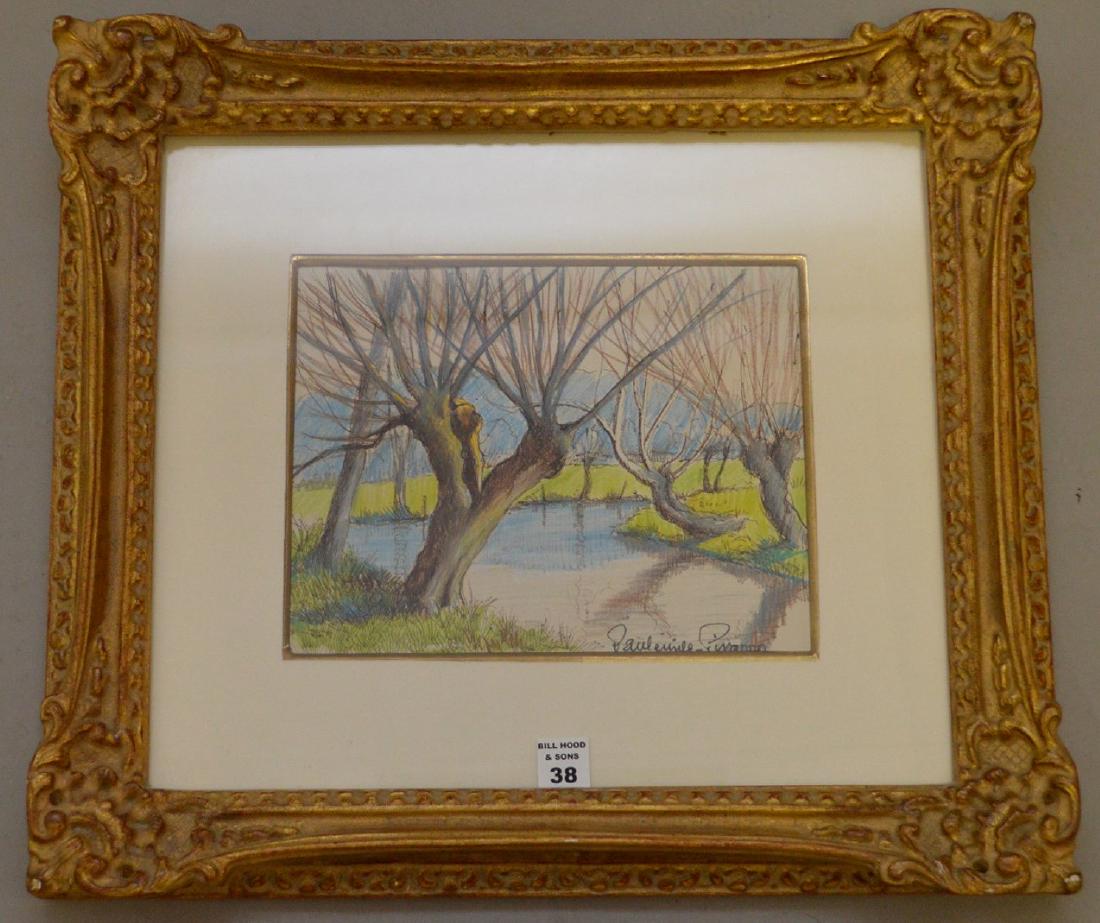 Paul-Émile Pissarro (FRENCH, 1884–1972) Pen & Ink (1 of 3)