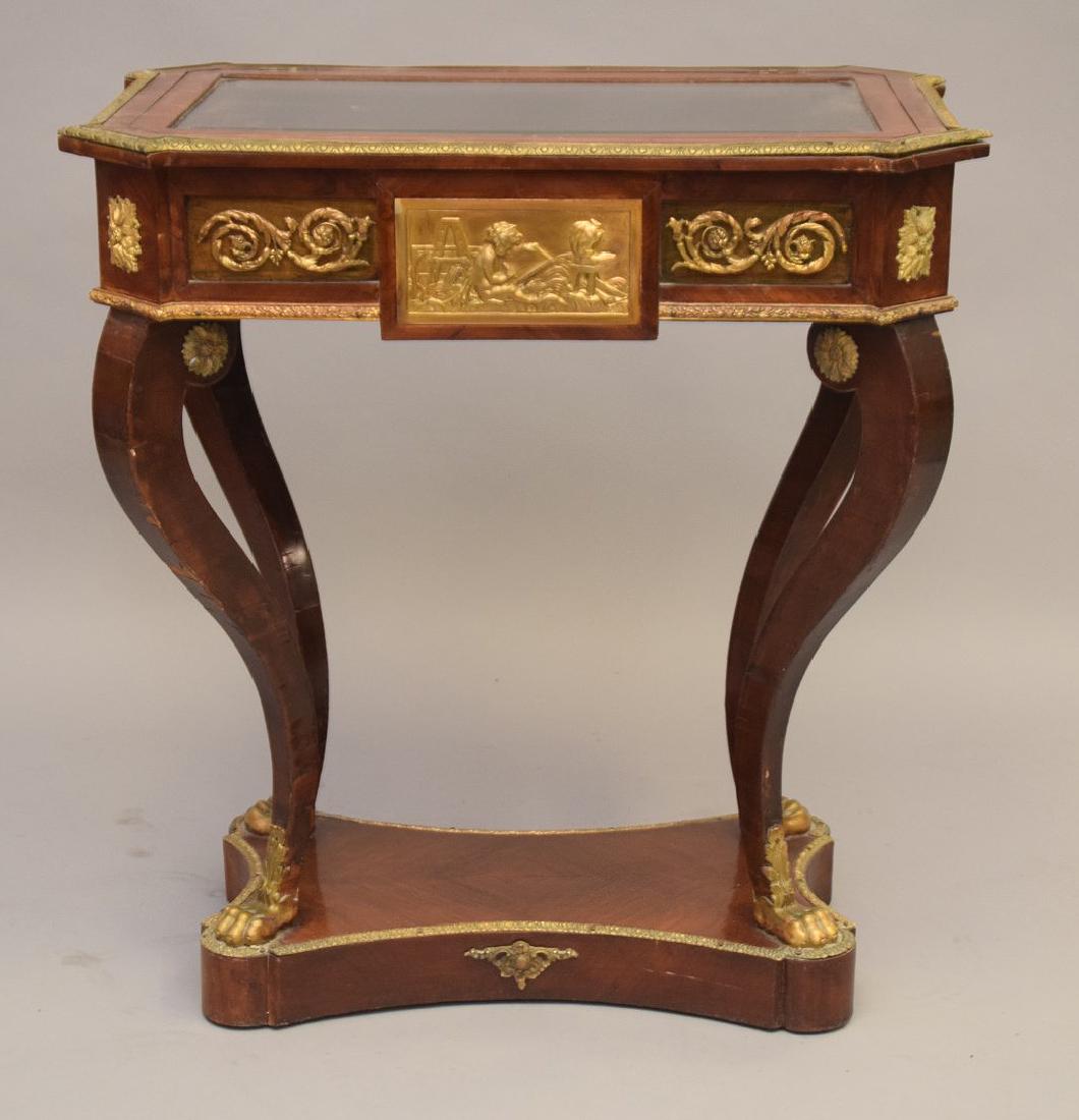 18/19th Century French vitrine, gilt mounts surrounding (1 of 6)