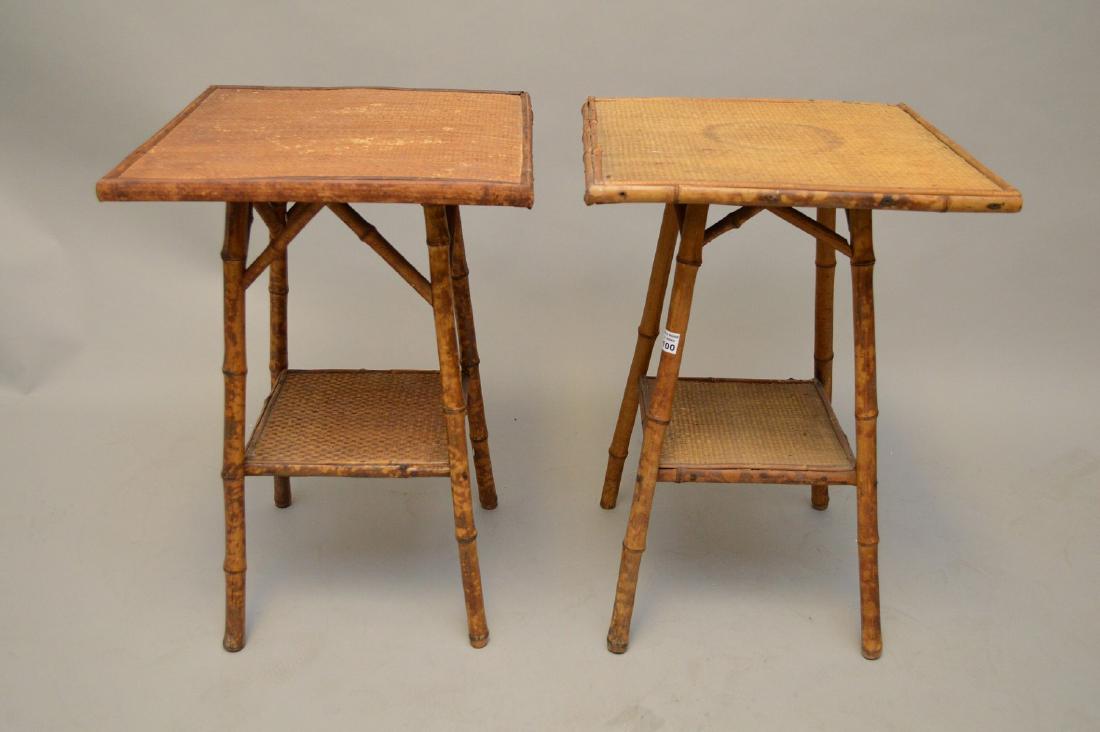 2 French Bamboo vintage occasional tables, 26"h (1 of 4)