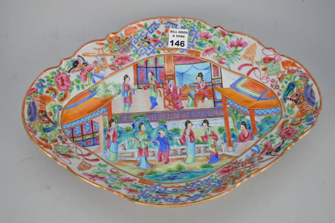 Rose Medallion serving dish, 14 1/4" x 10 3/4" (1 of 3)