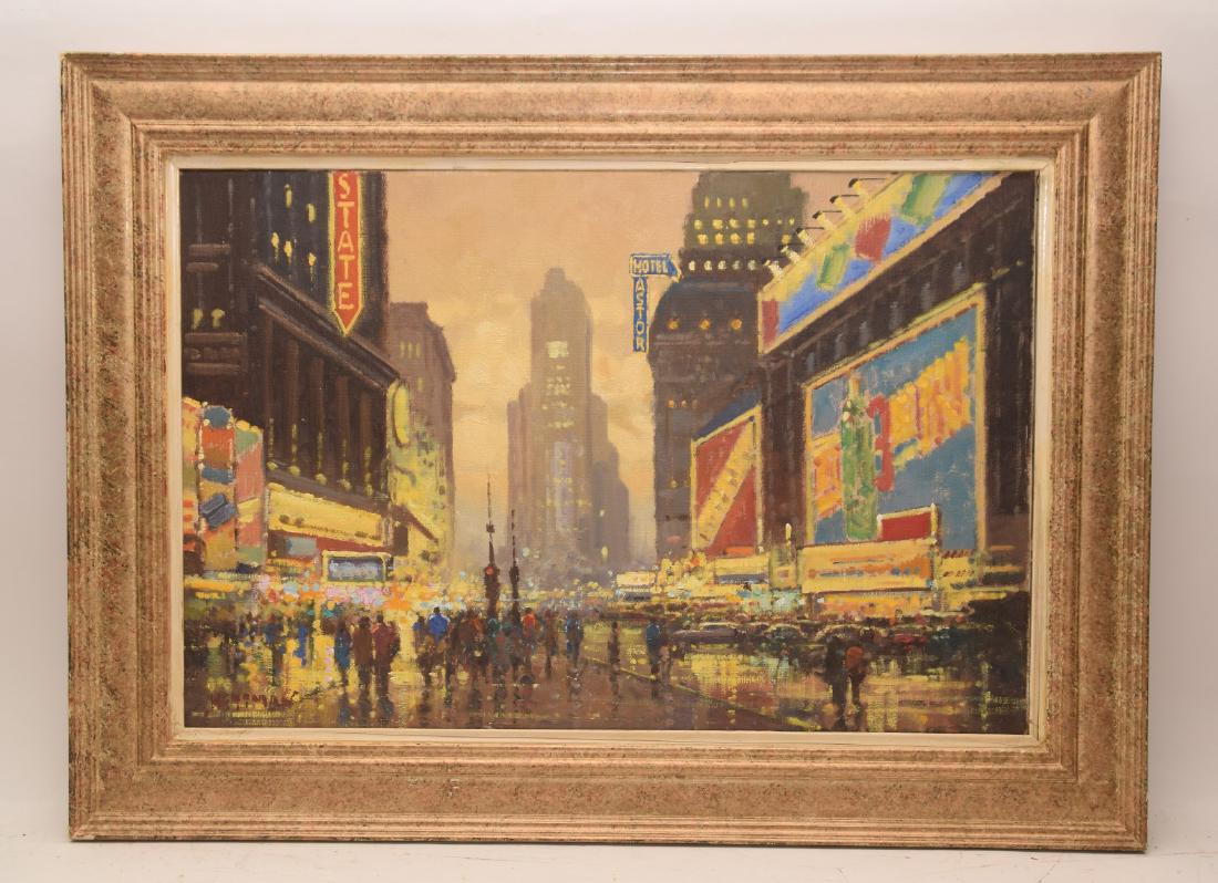 Willem Heytman (Dutch, B. 1950) oil on canvas, New York (1 of 5)