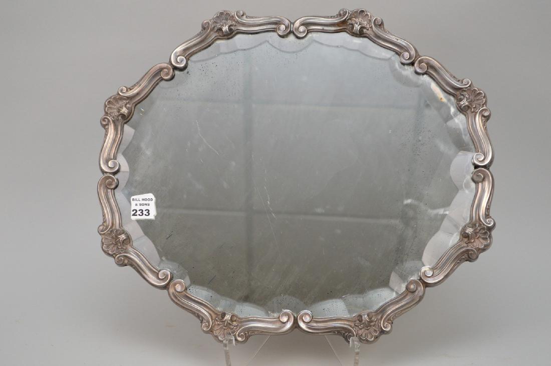 Sterling Rococo frame beveled mirror, 18"w (1 of 6)
