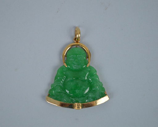 Jade Buddha Pendant With 14kt Yellow Gold Frame 1 3 4 Jul 09 2019 Bill Hood Sons Art Antique Auctions In Fl - 14k Gold Jade Buddha Pendant Jade Buddha Pendant With 14kt Yellow Gold Frame 1 3 4 Jul 09 2019 Bill Hood Sons Art Antique Auctions In Fl - 14k Gold Jade Buddha Pendant