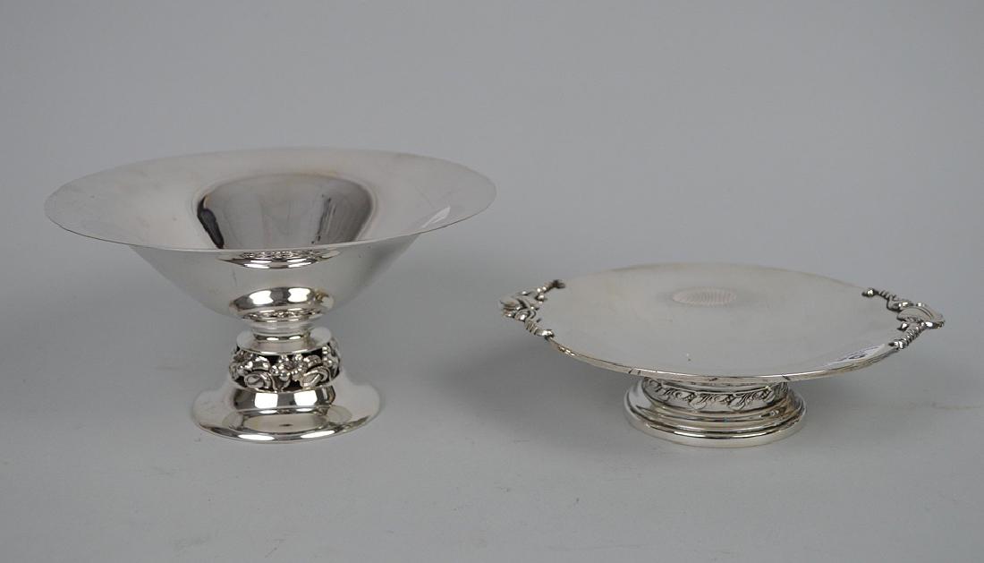 Sterling Jensen style dish, 7 ozt, 6 1/2"dia AND (1 of 3)