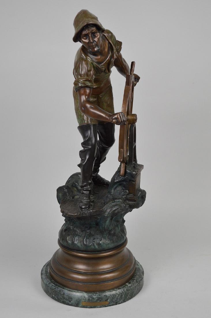 Bronze Sulpture "Mariner" Raphael. Condition: good: Bronze Sulpture "Mariner" Raphael. Condition: good with minor normal wear 26"h