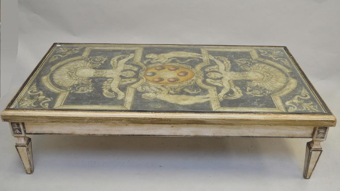 Italian decorative Classical painted panel mounted as a (1 of 6)