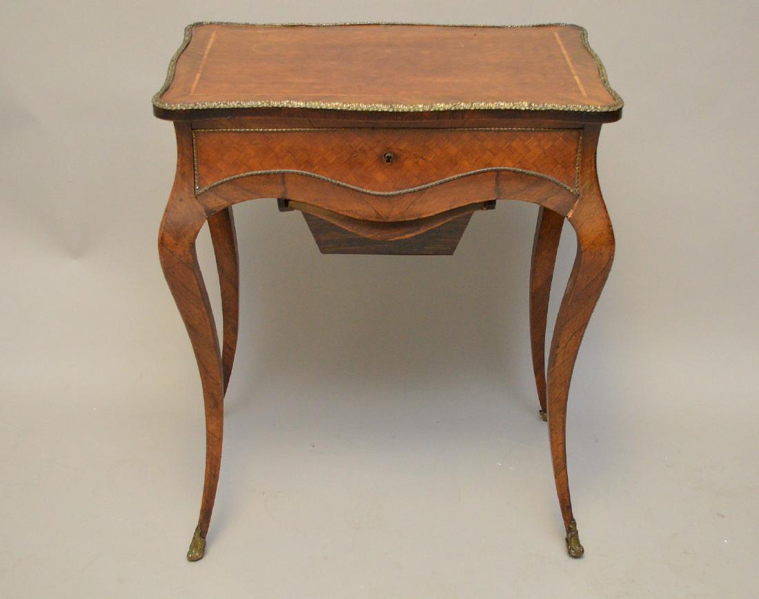 Continental parquetry 19th century vanity and sewing (1 of 9)