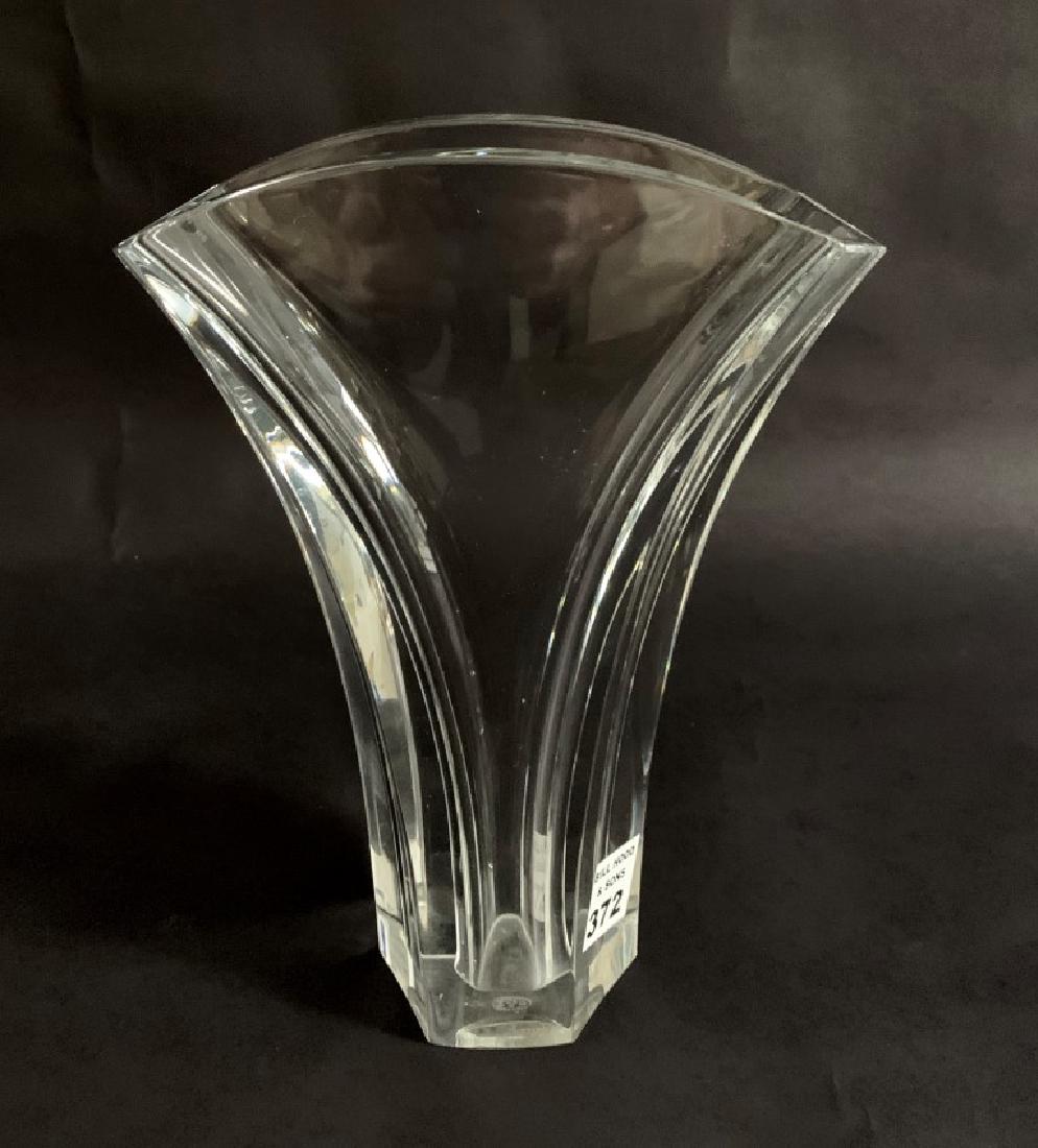 Baccarat crystal vase, 9 1/2"h (1 of 4)