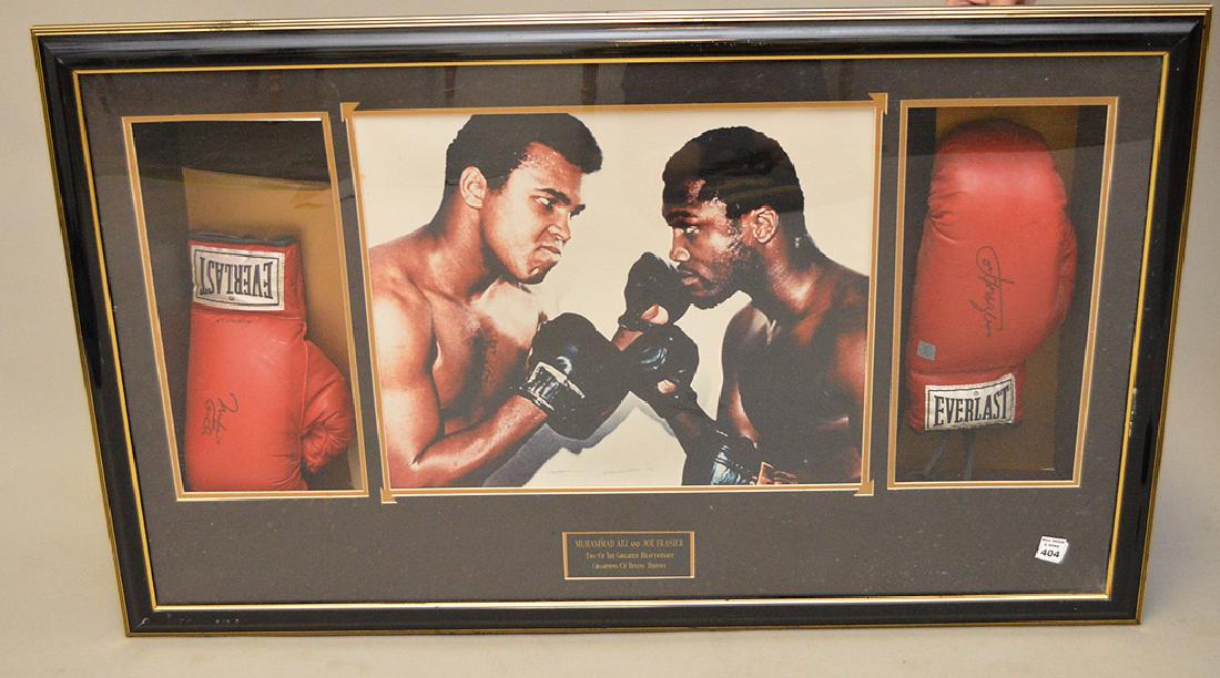 Mohamed Ali Vs Joe Frazier Photograph and Signed Boxing (1 of 7)