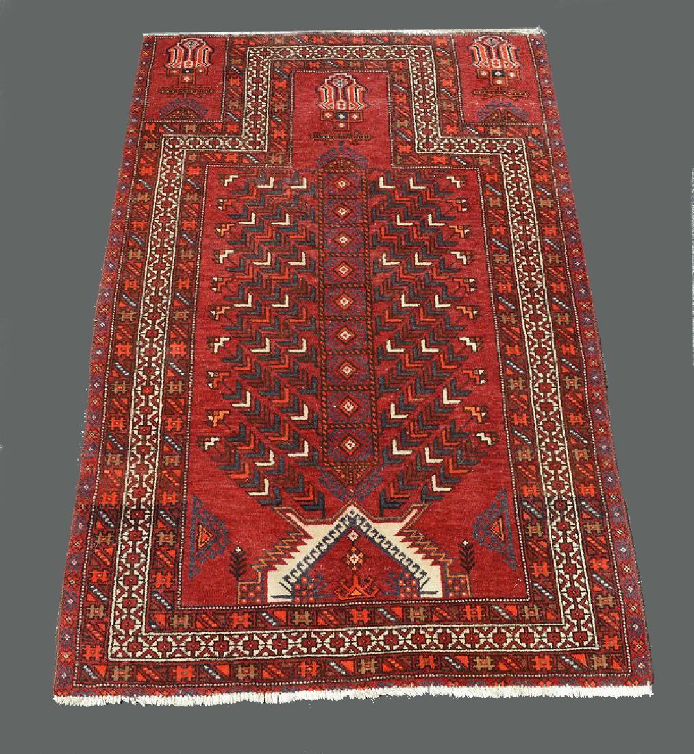 Persian hand made Oriental Prayer Rug, 3 x 5 feet (1 of 7)