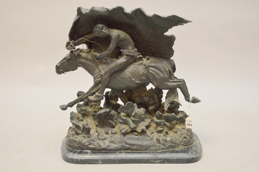 BRONZE SCULPTURE FREDERIC REMINGTON "THE HORSE THIEF" (1 of 7)