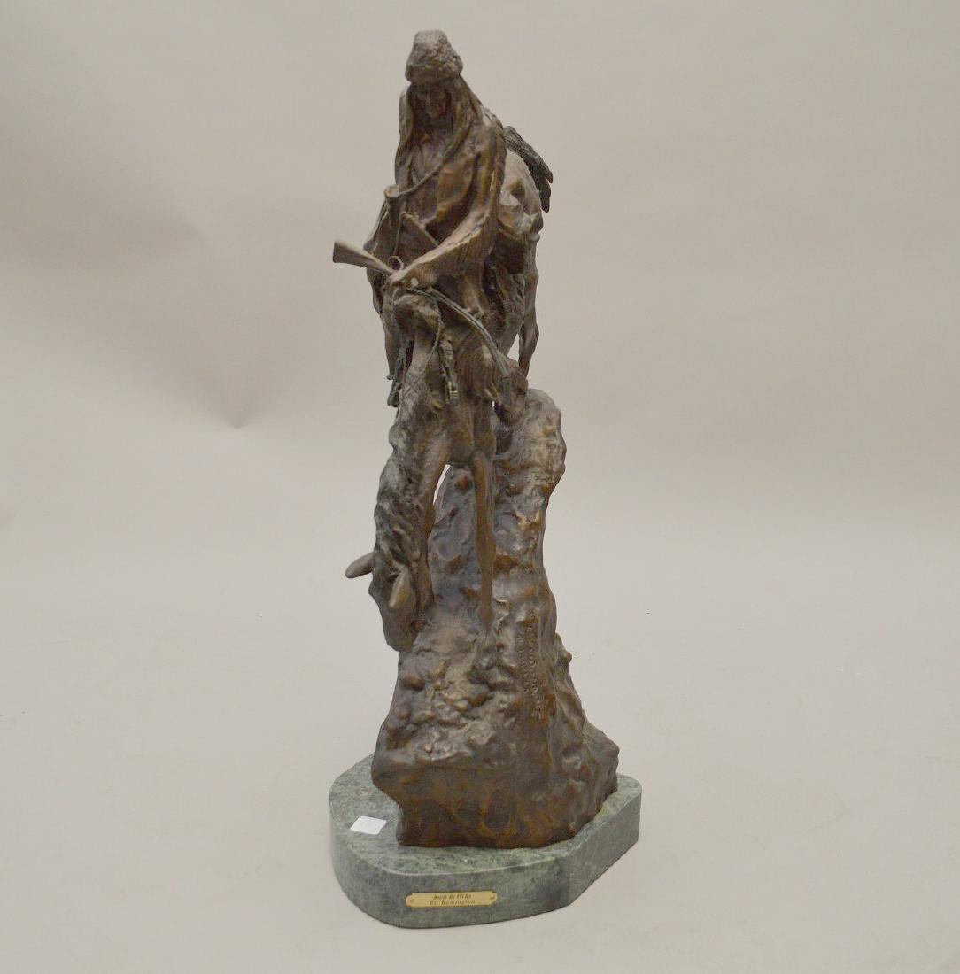 BRONZE SCULPTURE FREDERIC REMINGTON " MOUNTAIN MAN". (1 of 9)