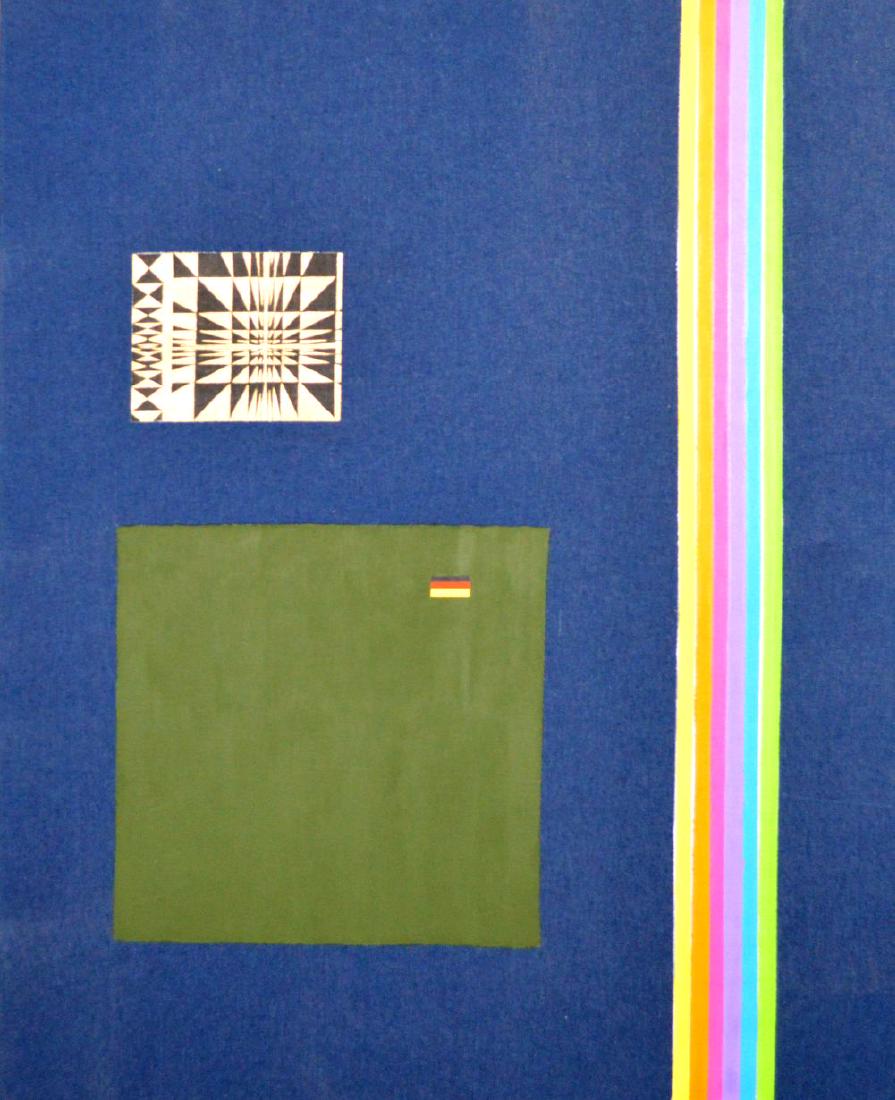 Josephine Meckseper (b. 1964) DENIM RAINBOW, acrylic (1 of 7)