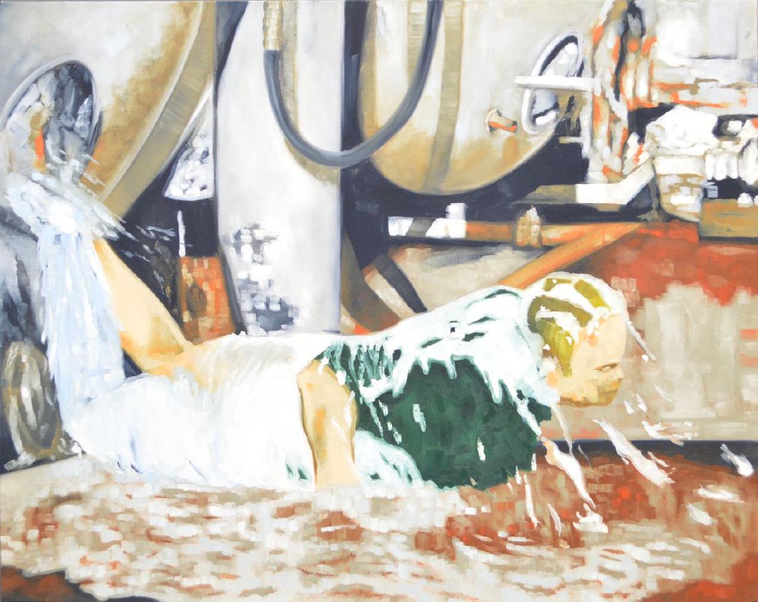 Feris McRenyolds (American, b. 1977) TADPOLE, 2005, oil (1 of 8)