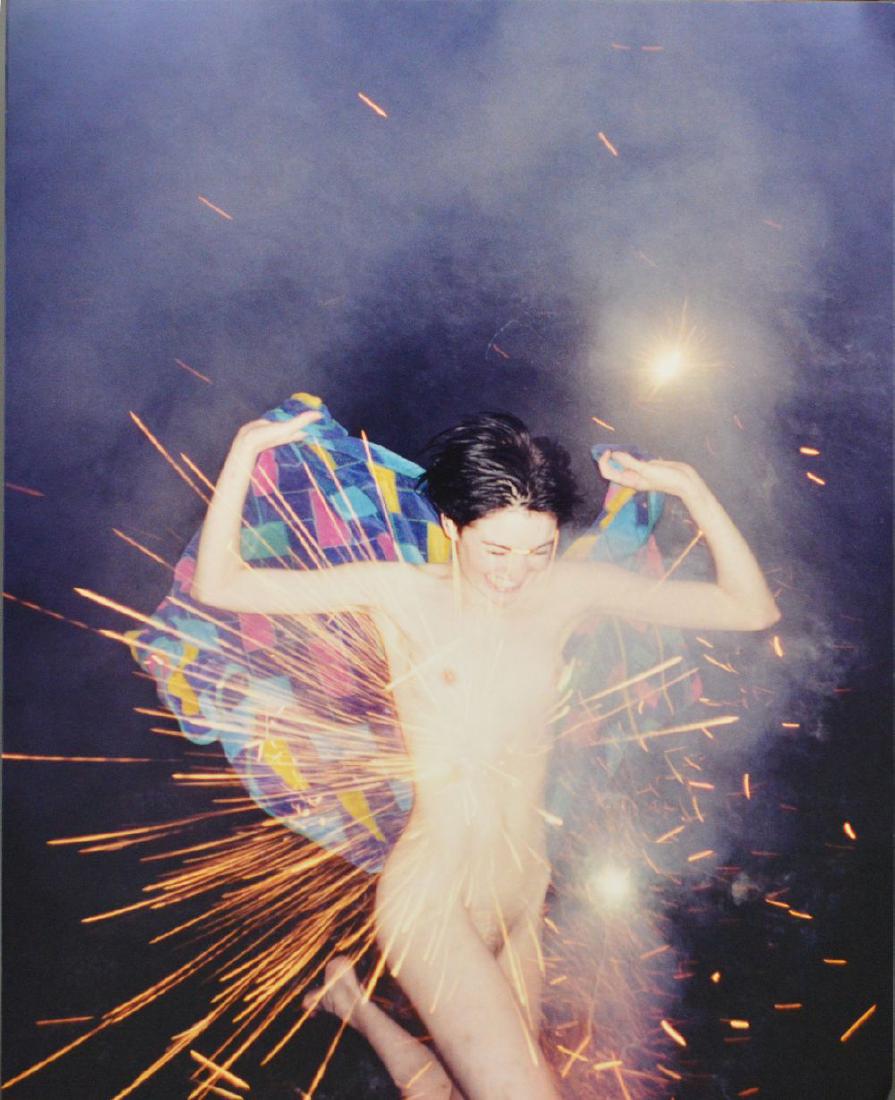Ryan McGinley (AMERICAN, 1977) Fireworks NY 2002,: Ryan McGinley (AMERICAN, 1977) Fireworks NY 2002, C-Print on aluminum, 29-3/4 x 39-3/4 inches (small dent on corner)
